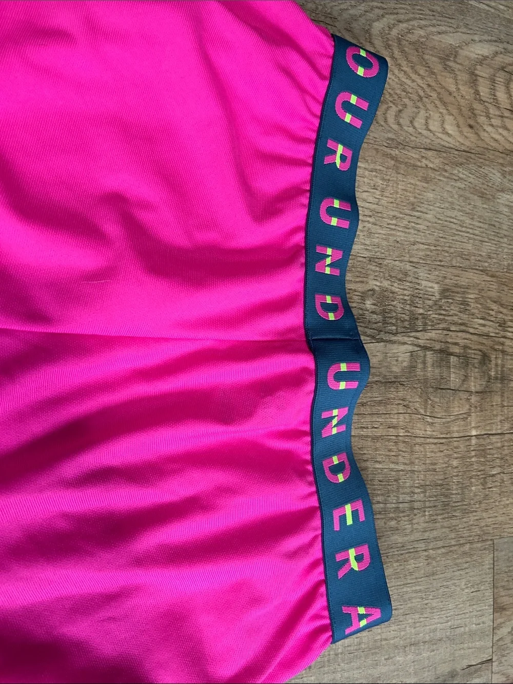 Under Armour Hot Pink Athletic Tee & Shorts Set